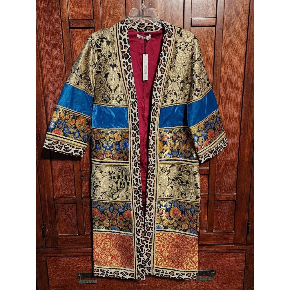NWT Alice + Olivia Patchwork Kimono, XS